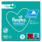 Pampers Fresh Clean, Feuchttücher, 12 x 52 Stück