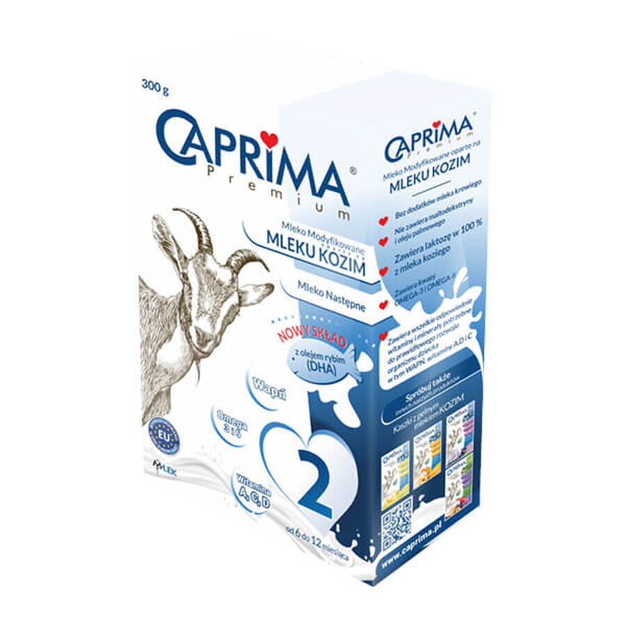 Caprima Premium 2, Folgemilch auf Ziegenmilchbasis, ab 6 Monaten, 300 g