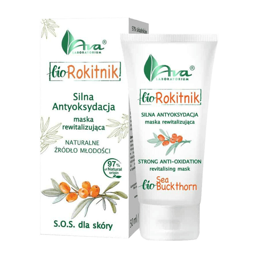 AVA Bio Sea Buckthorn, Bomb mask with vitamins, 50 ml