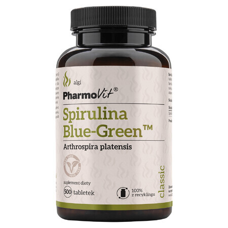 PharmoVit Spirulina Blaugrün, 500 Tabletten