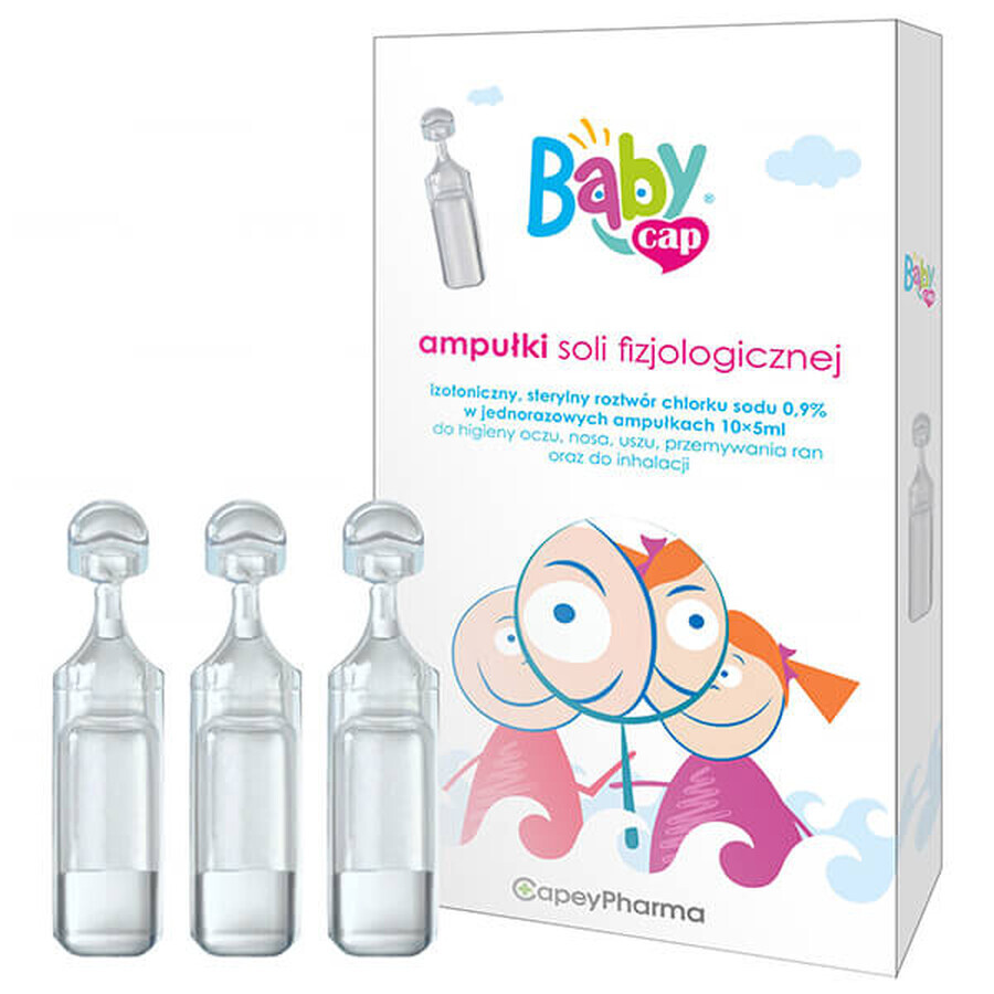 BabyCap, NaCl saline, 5 ml x 10 ampoules