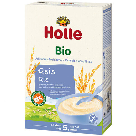 Holle rijstepap Bio, volkoren, zuivelvrij, glutenvrij, na 5 maanden, 250 g