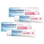 Set Bepanthen Baby, Schutzsalbe gegen Windelausschlag für Babys, 2 x 100 g