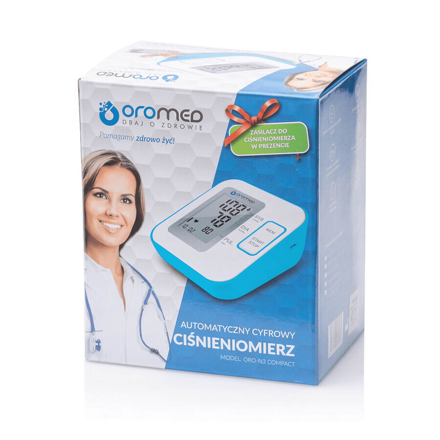 Oromed Oro-N3 Tensiomètre électronique compact pour le bras avec alimentation électrique