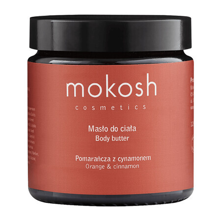 Mokosh, Körperbutter, Orange und Zimt, 120 ml