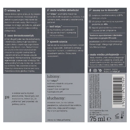 Tolpa Dermo Men, Hydro, intensiv feuchtigkeitsspendendes Wassergel, 75 ml