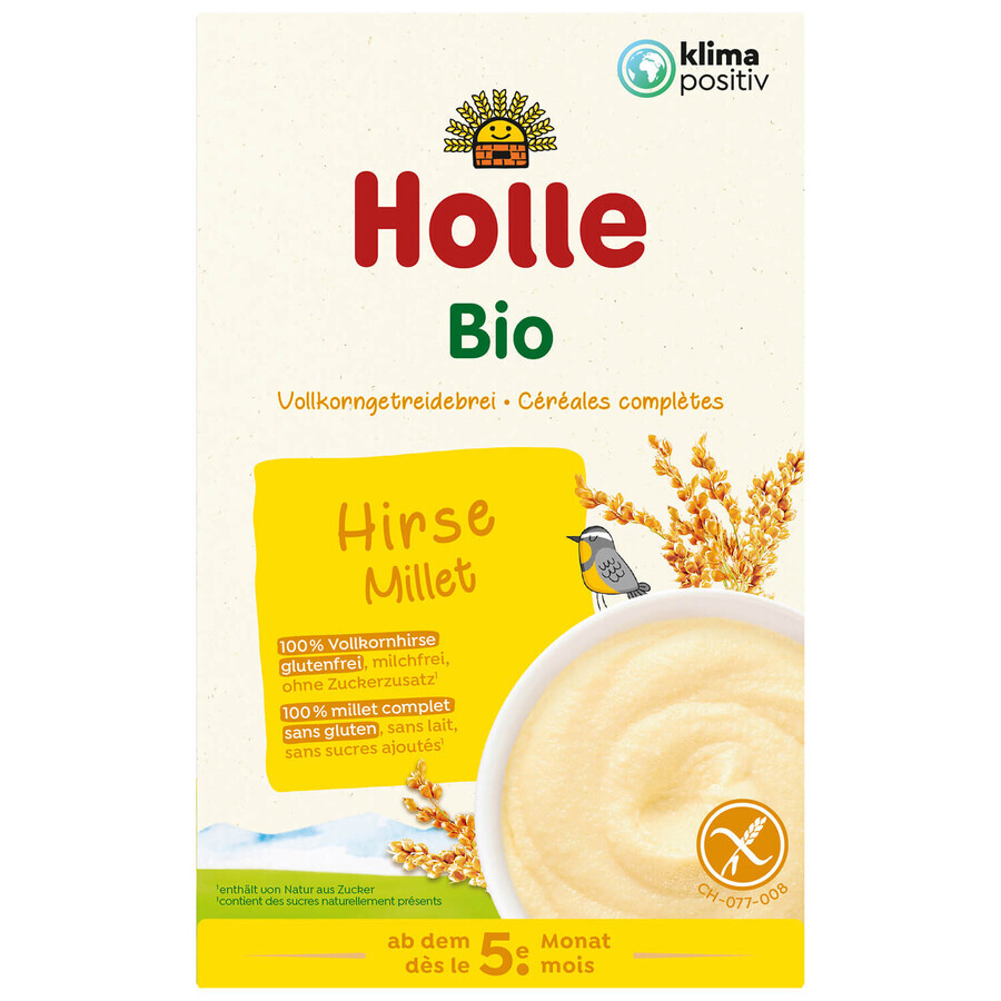 Holle Bio Vollkorn-Hirsebrei, milchfrei, nach 5 Monaten, 250 g