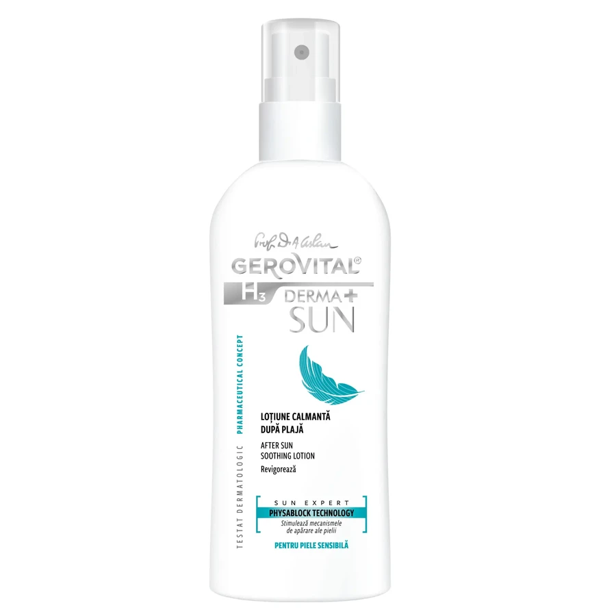 Gerovital H3 Derma+ Zon Kalmerende Lotion, 150ml, Farmec