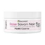 Nacomi Rose Savon Noir, schwarze Seife, 125 g