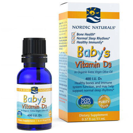 Nordic Naturals Baby's, Vitamin D3 400 IU, 11 ml