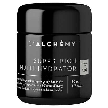 D'Alchemy Super Rich Multi-Hydrator, crème riche pour peaux sèches, 50 ml