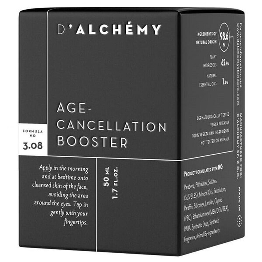 D'Alchemy, Anti-Aging-Lotion für fettige Haut und Mischhaut, 50 ml