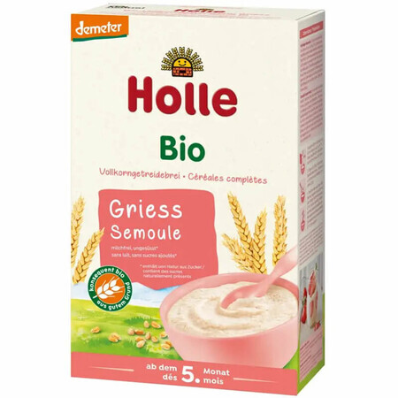 Holle Weizengrütze Bio, Vollkorn, milchfrei, nach 5 Monaten, 200 g