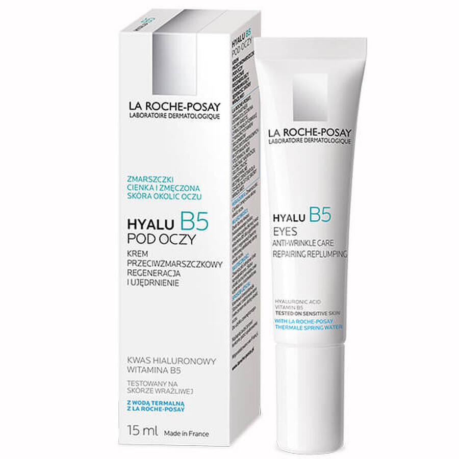 La Roche-Posay Hyalu B5, Augencreme gegen Falten, 15 ml