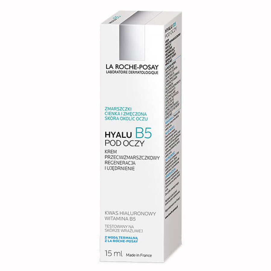 La Roche-Posay Hyalu B5, Augencreme gegen Falten, 15 ml