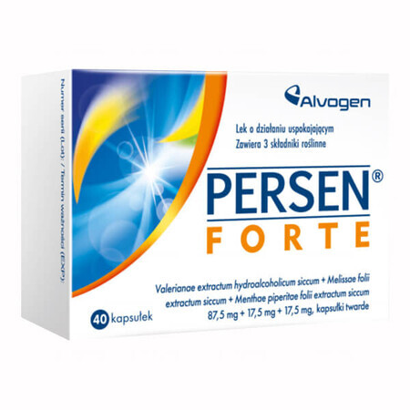 Persen forte 87,5 mg + 17,5 mg + 17,5 mg, 40 capsules