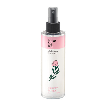 Make Me Bio Garden Roses, rose water, plastic bottle with atomizer, 200 ml