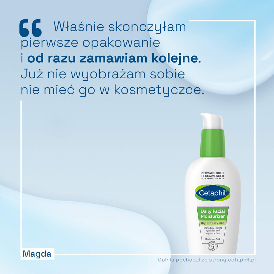 Cetaphil, cremă hidratantă facială cu acid hialuronic, zi, 88 ml