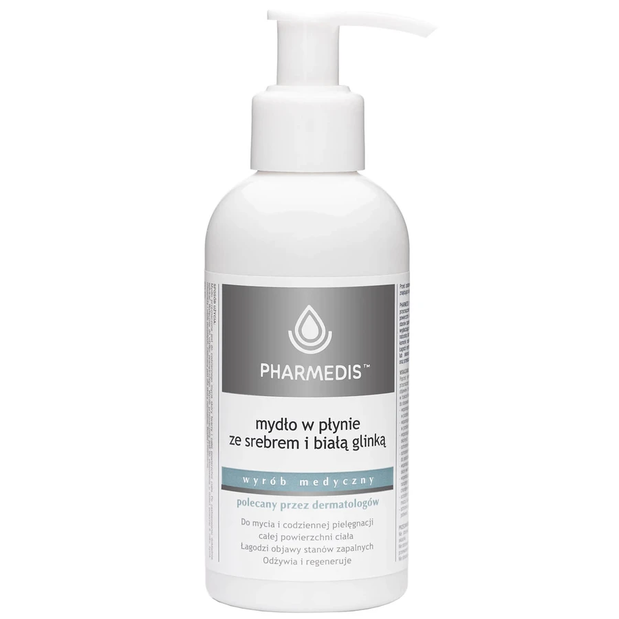 Pharmedis, Flüssigseife mit Silber und weißer Tonerde, 150 ml