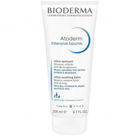 Bioderma Atoderm Intensive Baume, verzachtende lotion, droge en atopische huid, vanaf de geboorte, 200 ml