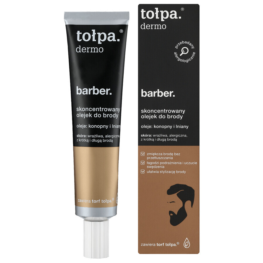 Tolpa Dermo Barber, huile à barbe concentrée, 40 ml