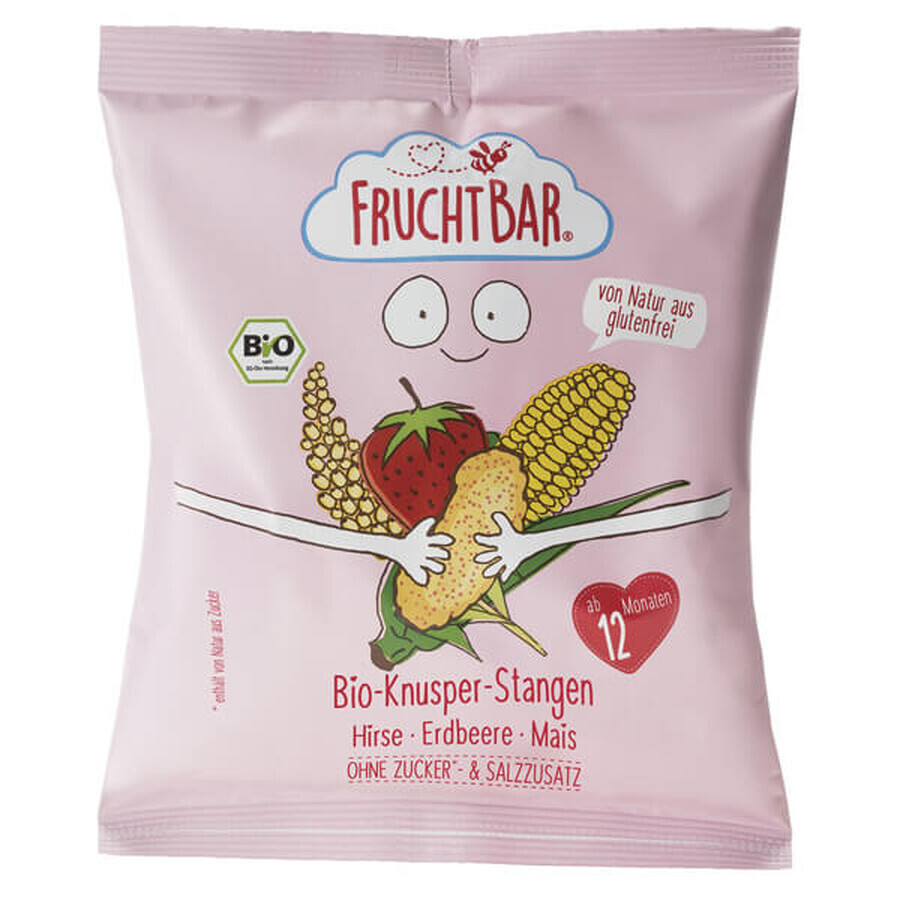 Fruchtbar Strawberry Buckwheat Crisps BIO, nach 12 Monaten, 30 g