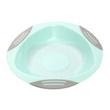 BabyOno, plate for babies and toddlers with suction cup, mint, 1 pc.