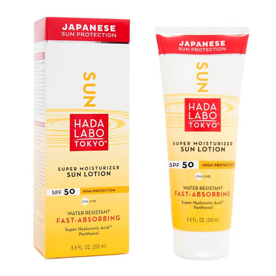 Lotiune de protectie solara pentru corp cu SPF 50, 200 ml, Hada Labo Tokyo