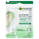 Garnier Skin Naturals Nutri Bomb, voedend en heropbouwend stoffenmasker met amandelmelk, 1 stuk