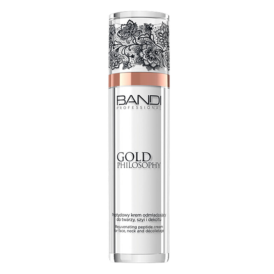 Bandi Gold Philosophy, rejuvenating peptide cream for face, neck and décolleté, 50 ml