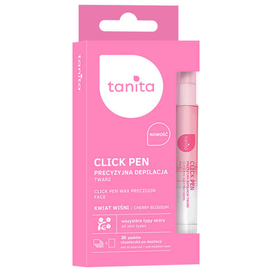 Tanita Click Pen, Präzisionsepilation für das Gesicht, Wachs, Kirschblüte, 3,6 ml