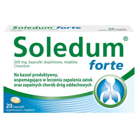 Soledum forte 200 mg, 20 magensaftresistente Kapseln