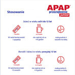 Apap Przeziębienie Junior 300 mg + 20 mg + 5 mg, Pulver zum Einnehmen, 6 Beutel