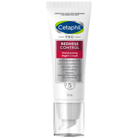 Cetaphil Pro Redness Control, feuchtigkeitsspendende Nachtcreme, empfindliche Haut, 50 ml