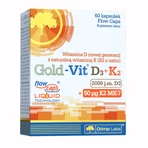 Olimp Gold-Vit D3 + K2, vitamin D 2000 IU + vitamin K 50 µg, 60 capsules