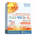 Olimp Gold-Vit D3 + K2, vitamin D 2000 IU + vitamin K 50 µg, 60 capsules