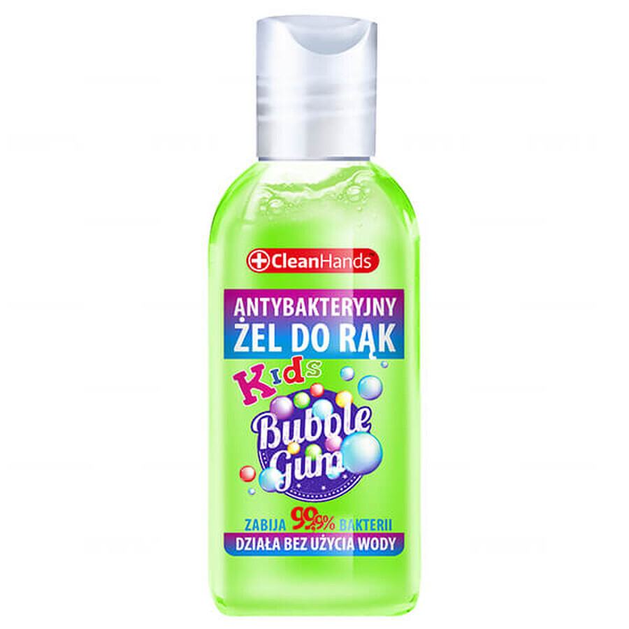 CleanHands, antibakterielles Handgel für Kinder, Kaugummi, 50 ml