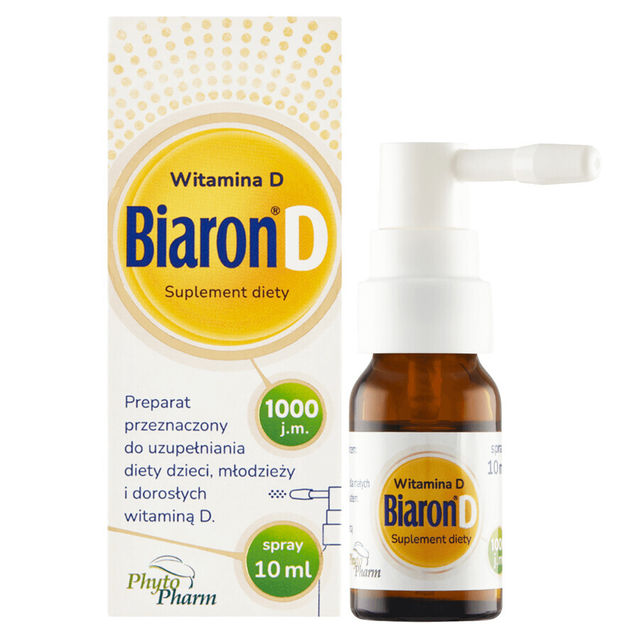 Biaron D, Vitamin D 1000 IU, Spray, 10 ml