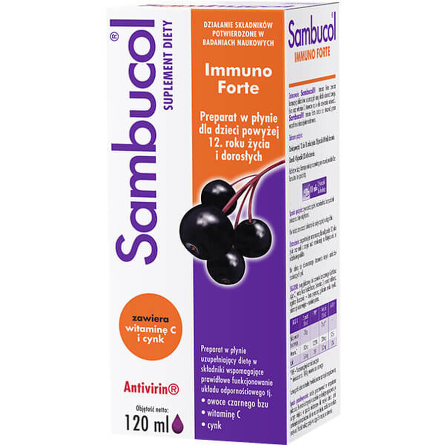 Sambucol Immuno Forte, flüssig für Kinder ab 12 Jahren und Erwachsene, 120 ml