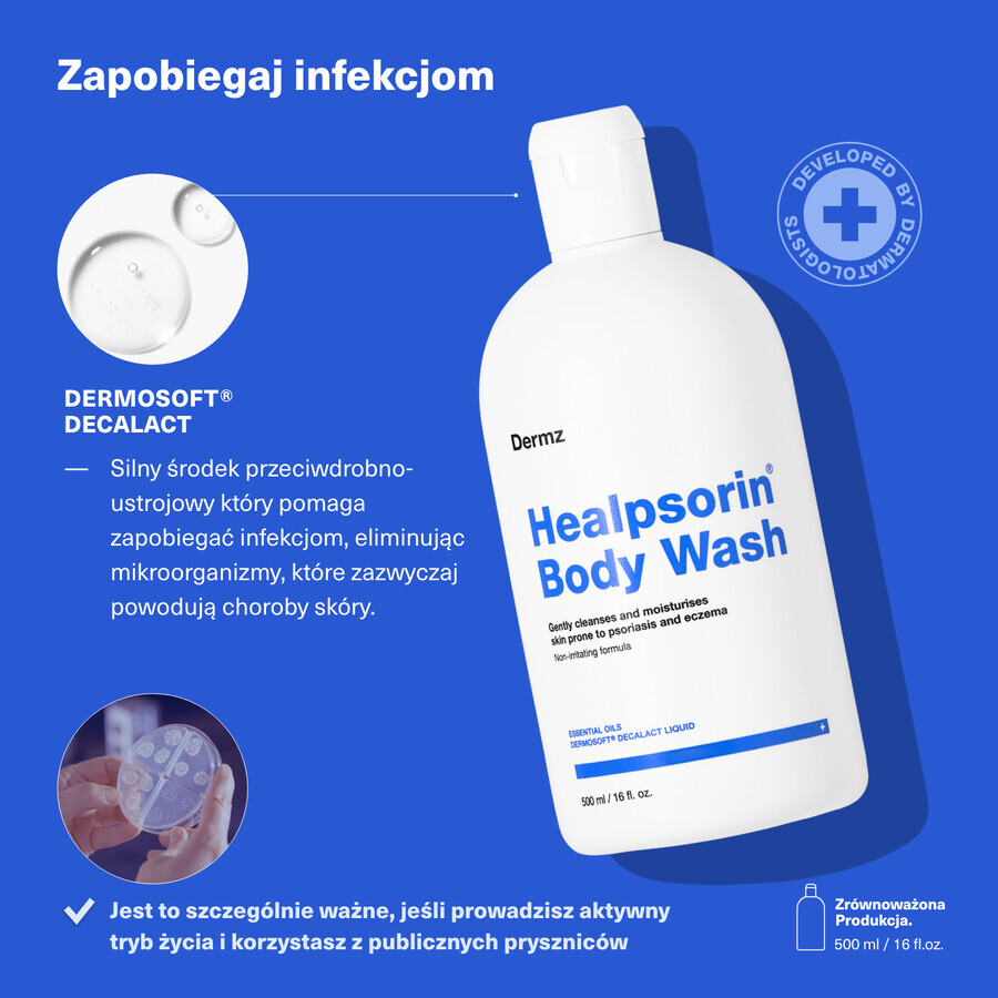 Healpsorin, Körperwaschgel für psoriatische Haut, 500 ml