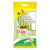 BIC Pure3 Lady, Rasiermesser für Frauen, 6 Stück