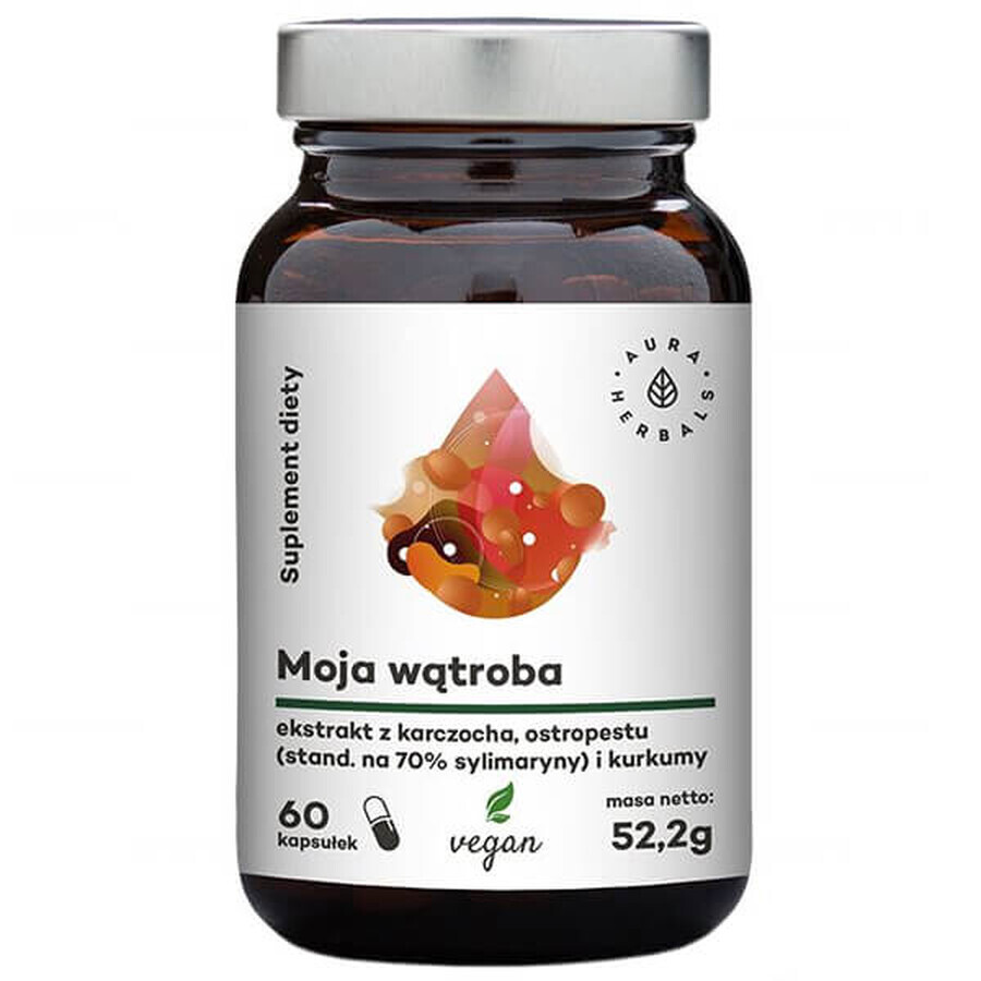 Aura Herbals Ficatul meu, 60 capsule vegane