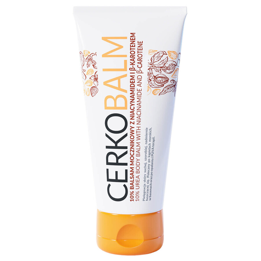 Cerkobalm, 10%ige Urea-Lotion mit Niacinamid und Beta-Carotin, trockene Haut, 200 ml