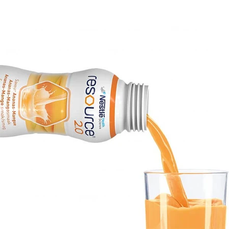 Resource 2.0, Nährstoffpräparat, Ananas-Mango-Geschmack, 4x200 ml
