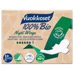 Vuokkoset, Nachttücher aus Bio-Baumwolle, 100% Bio, Normal Wings, 9 Stück