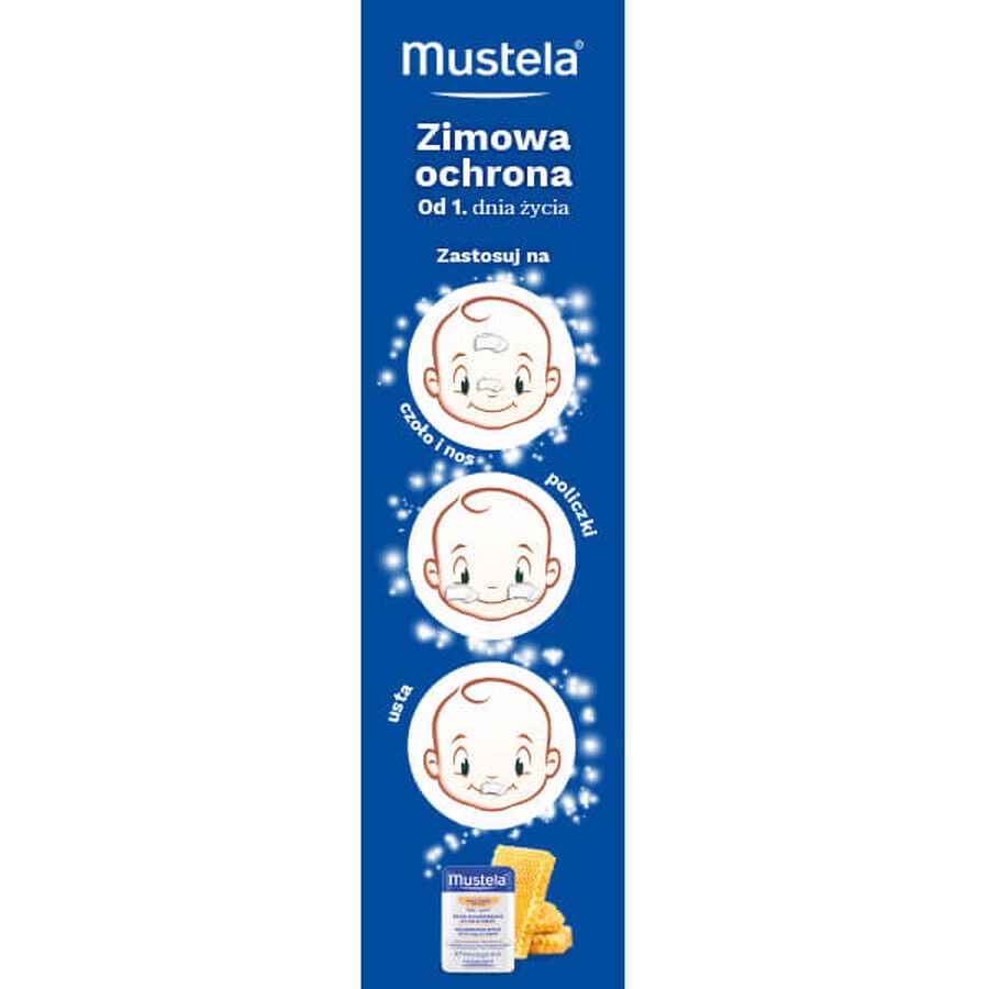 Mustela Bebe Enfant, Schutzstift mit Cold Cream, ab Geburt, 9,2 g