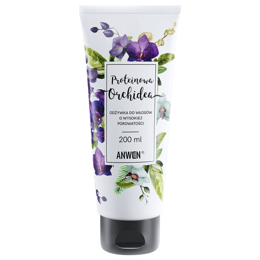 Anwen Protein Orchidea, acondicionador para cabello de alta porosidad, 200 ml