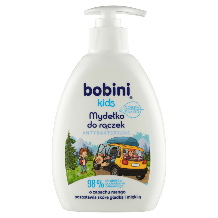 Bobini Kids, antibakterielle Handseife, mit Spender, Mango, 300 ml