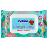 Bobini Kids, wet toilet paper for children, strawberry, 50 pieces