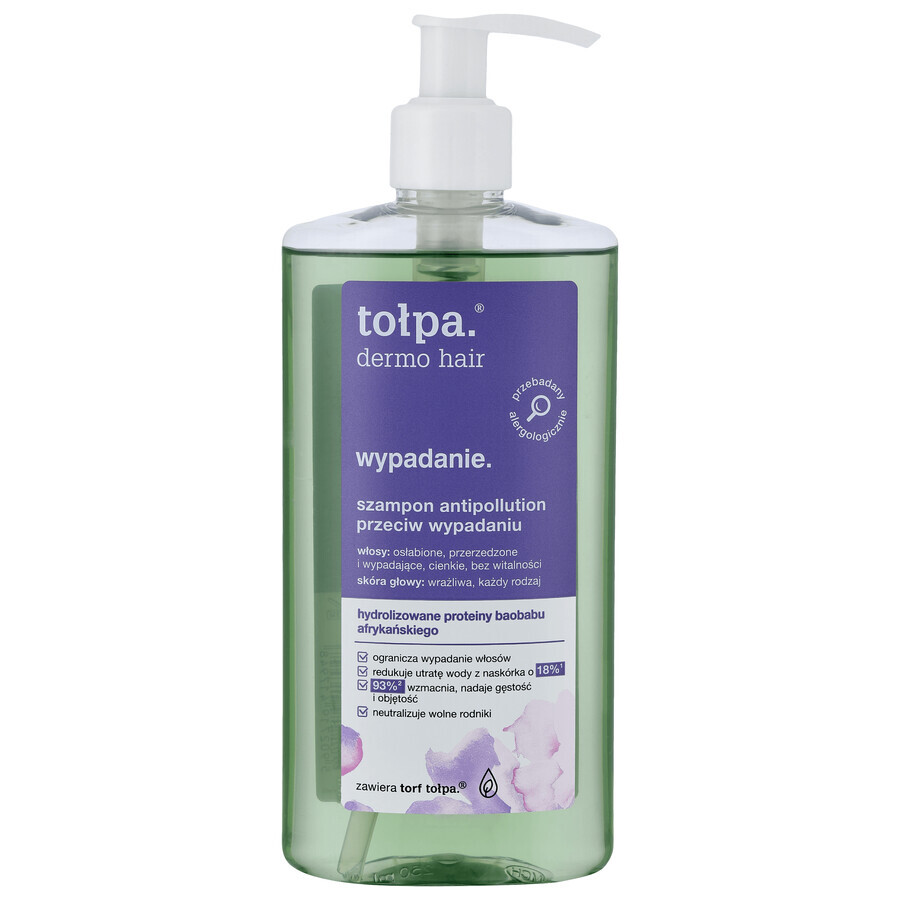 Tolpa Dermo Haarausfall, Anti-Verschmutzungs-Shampoo gegen Haarausfall, 250 ml